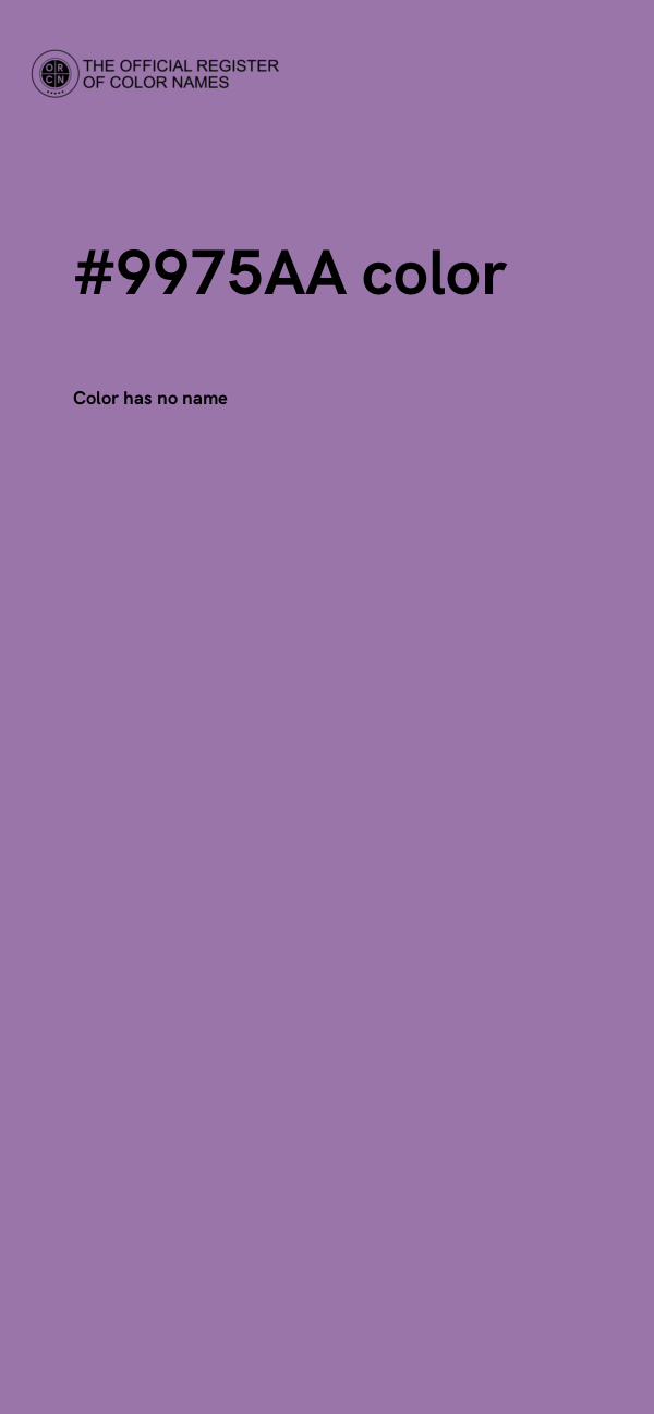 #9975AA color image