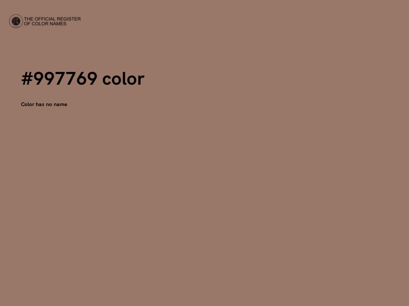 #997769 color image