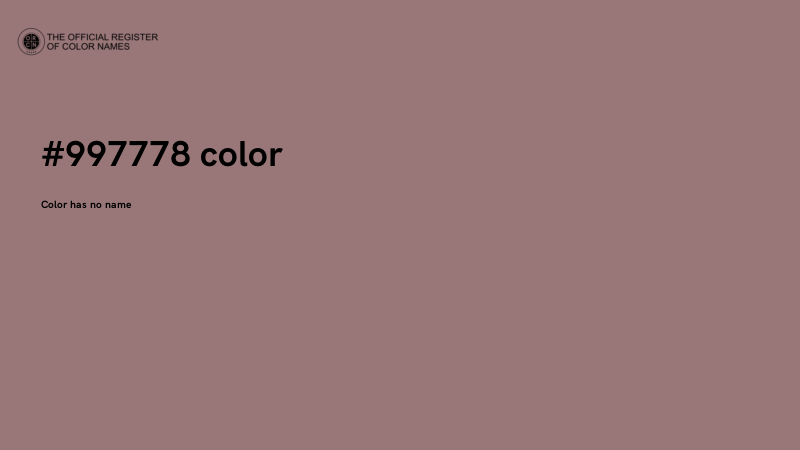 #997778 color image