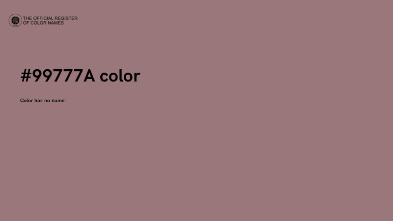 #99777A color image