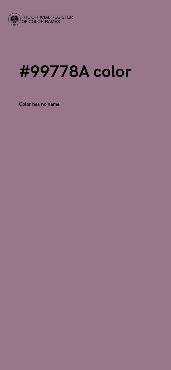 #99778A color image