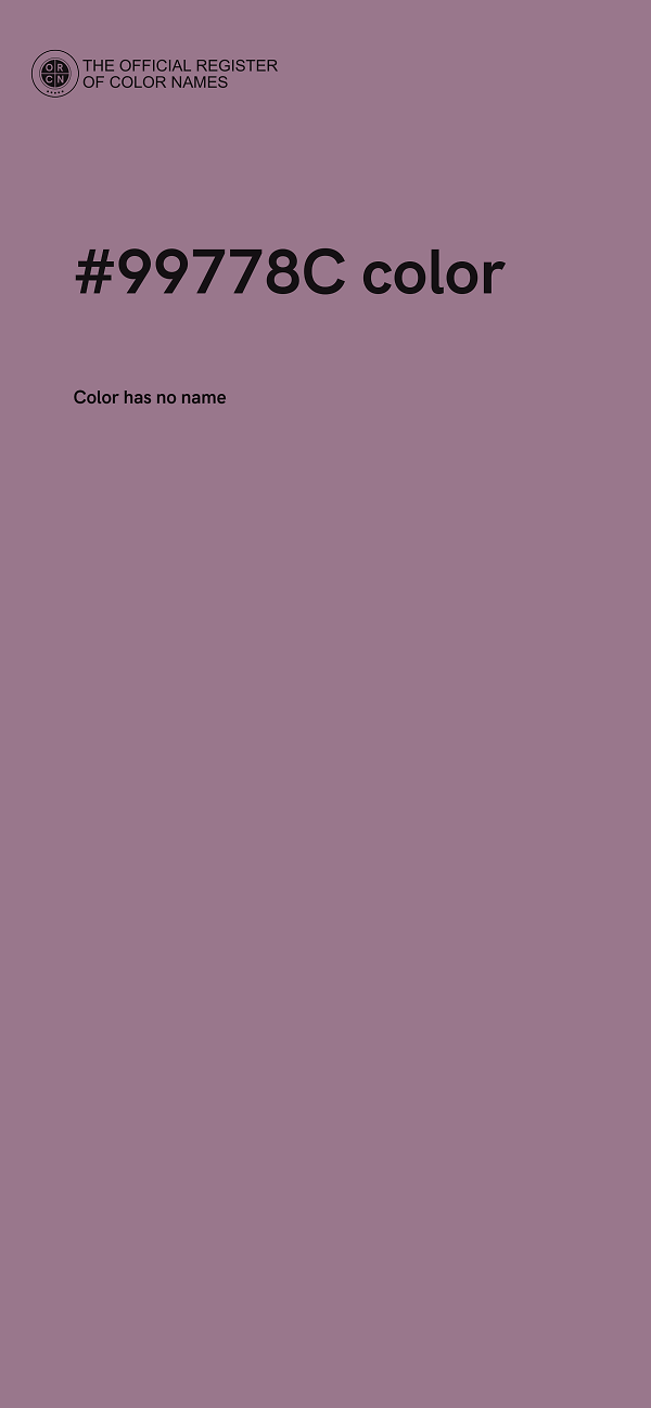 #99778C color image