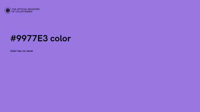 #9977E3 color image