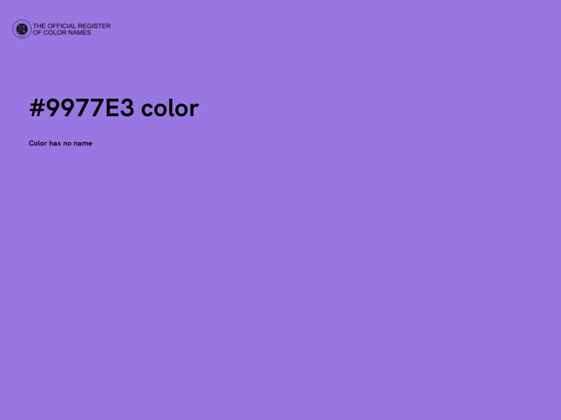 #9977E3 color image