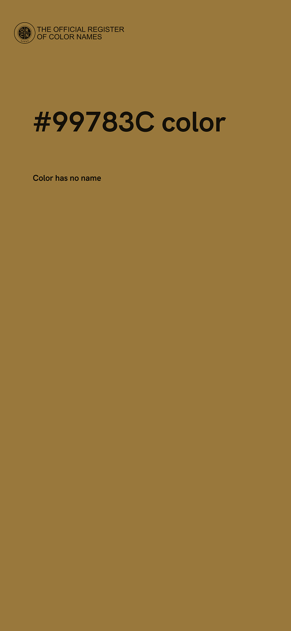 #99783C color image