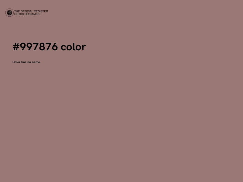 #997876 color image