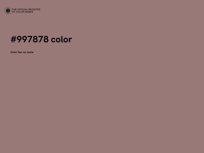 #997878 color image