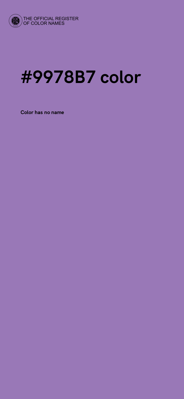 #9978B7 color image