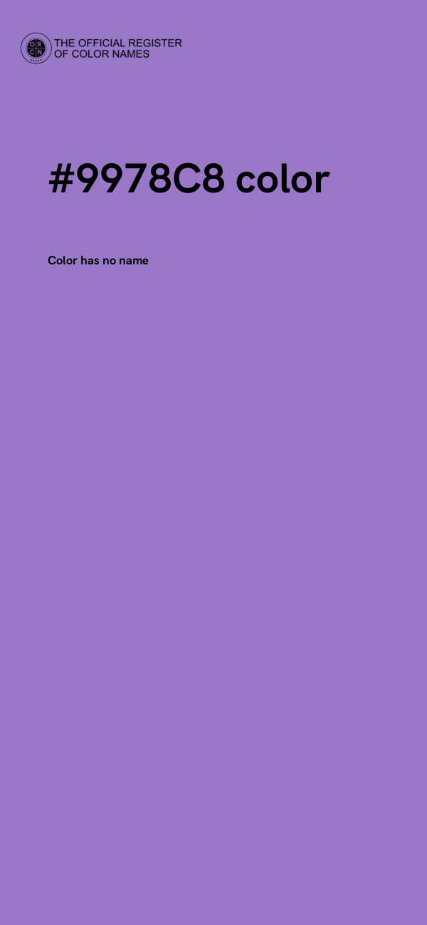 #9978C8 color image
