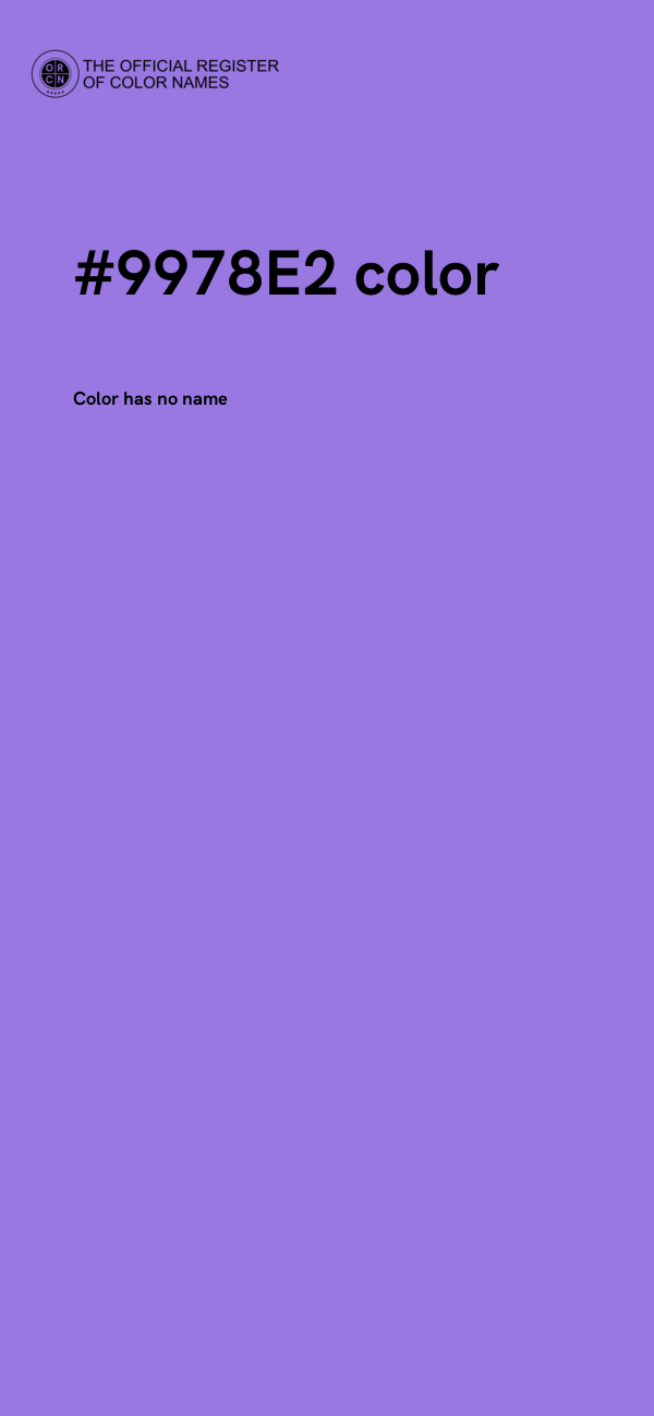 #9978E2 color image