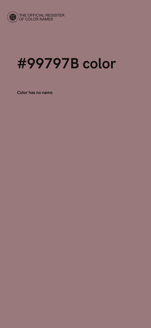 #99797B color image