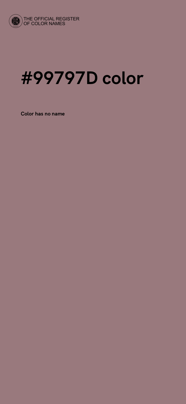#99797D color image