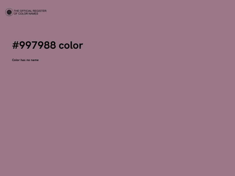 #997988 color image
