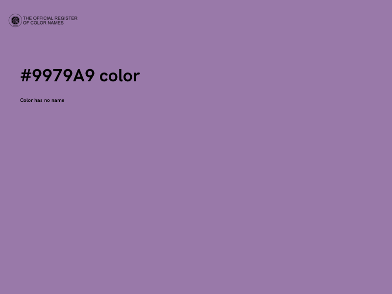 #9979A9 color image