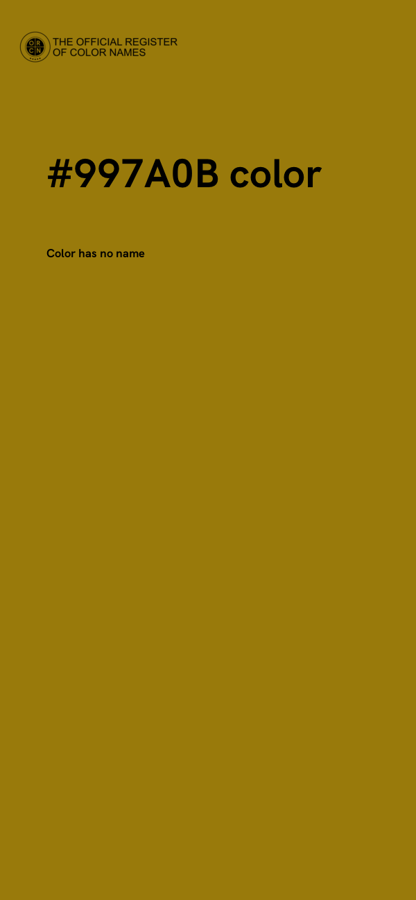 #997A0B color image