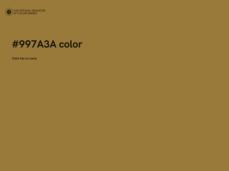 #997A3A color image