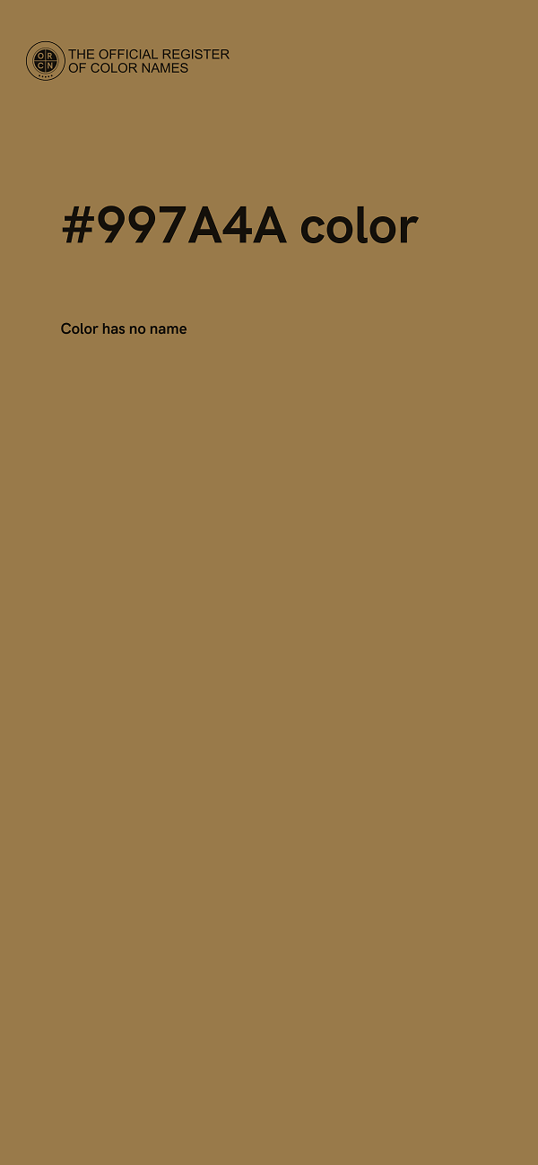 #997A4A color image