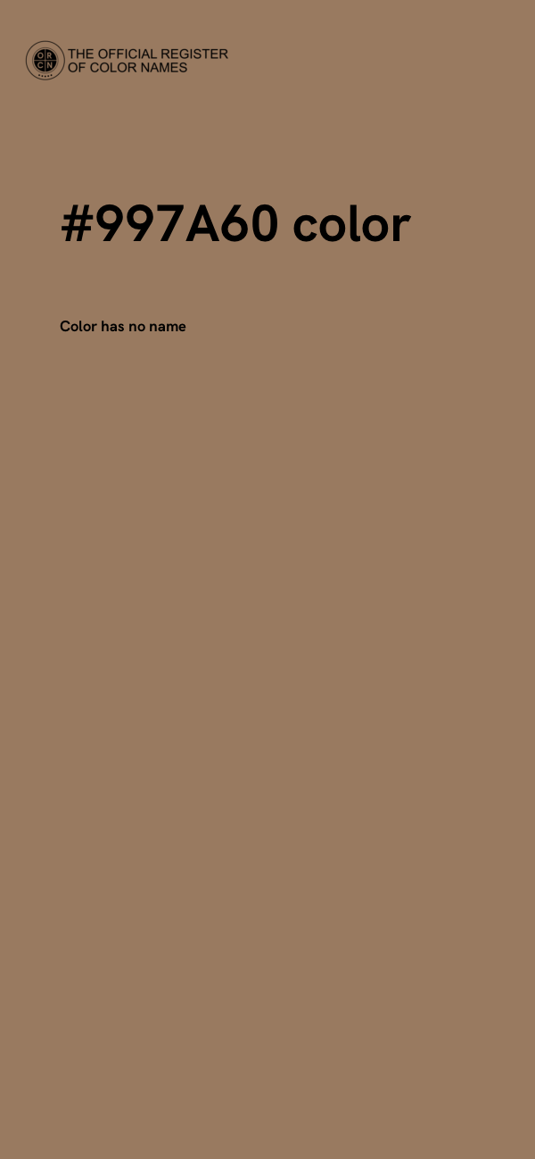 #997A60 color image