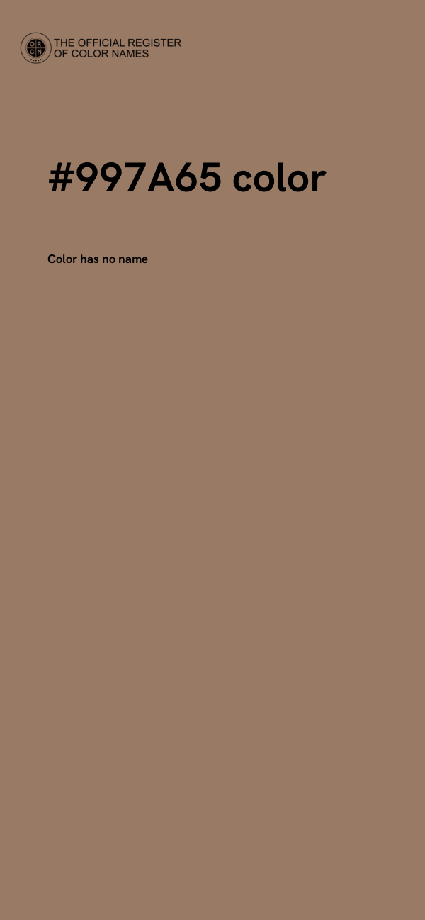 #997A65 color image