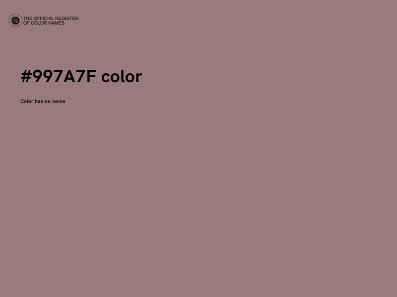 #997A7F color image