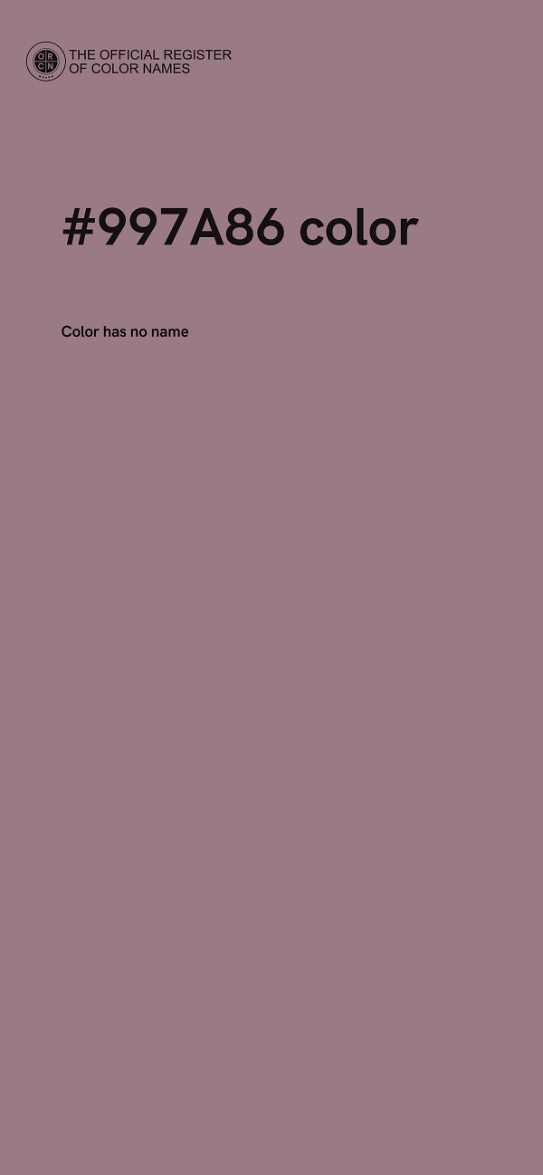 #997A86 color image