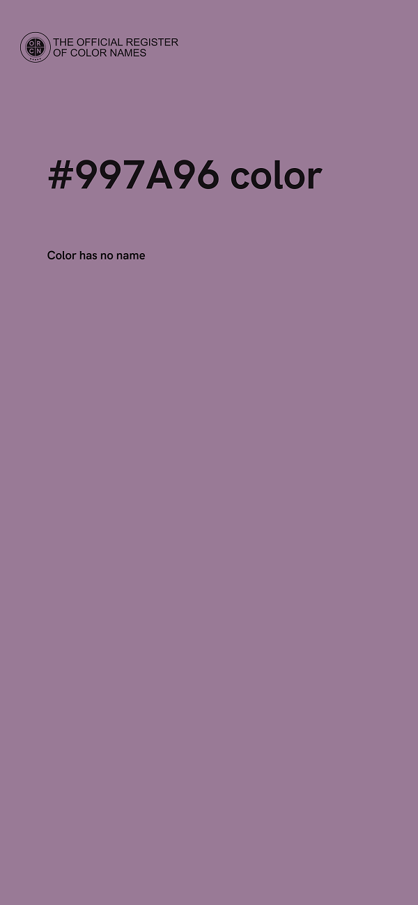 #997A96 color image