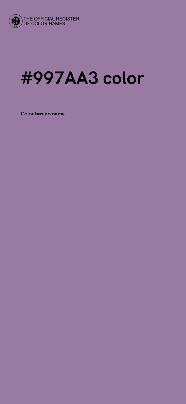 #997AA3 color image