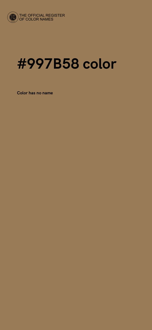 #997B58 color image