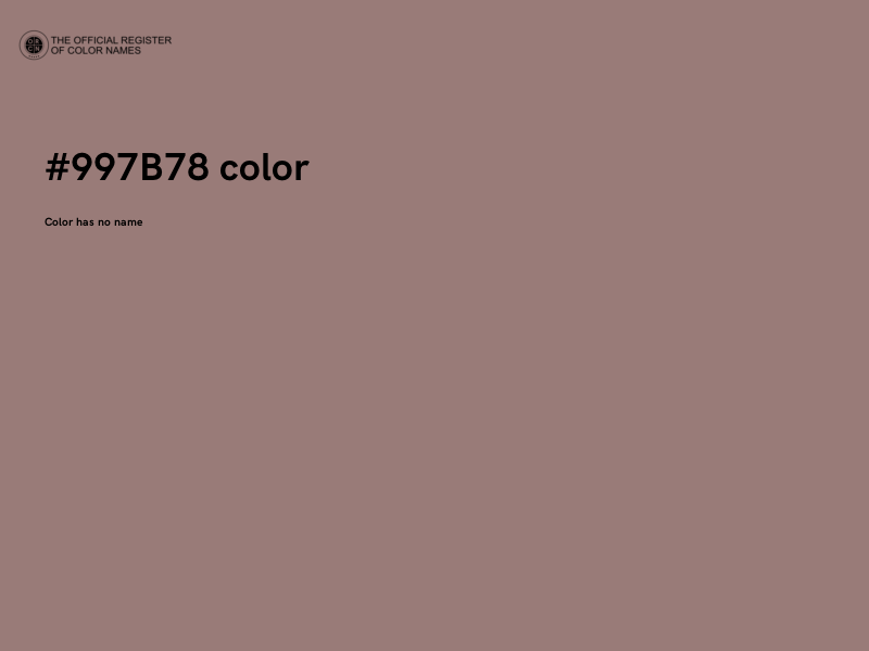 #997B78 color image