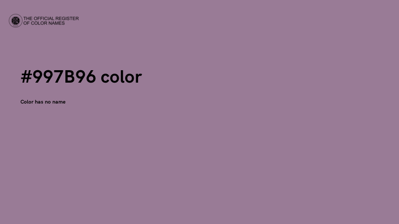 #997B96 color image