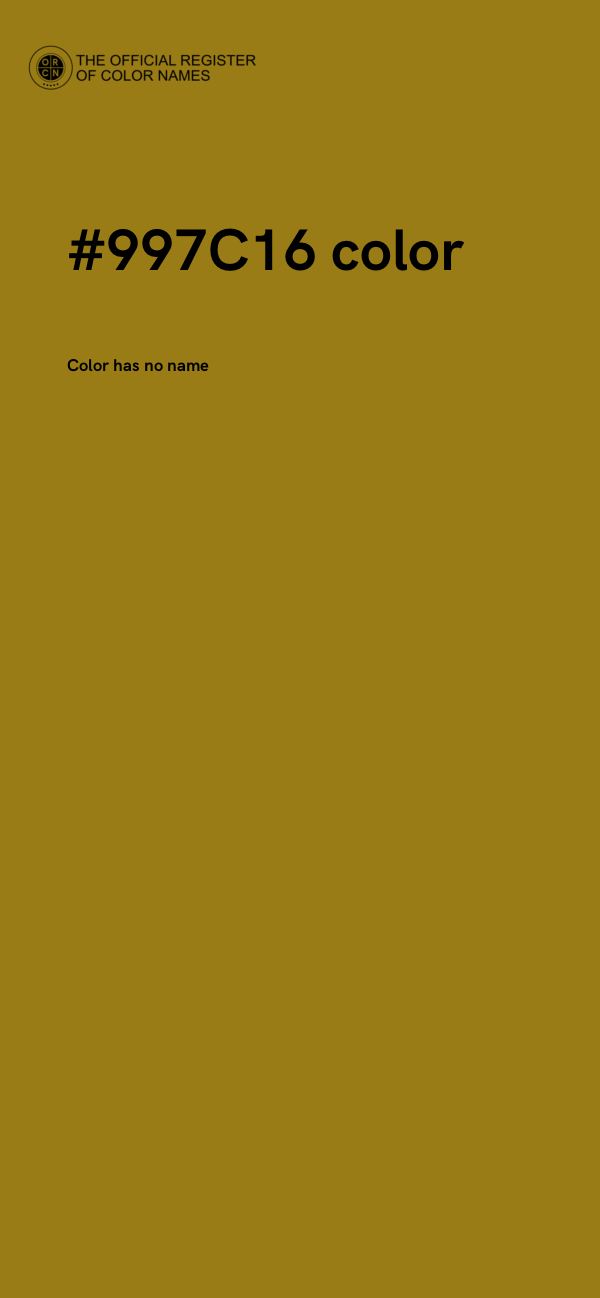 #997C16 color image