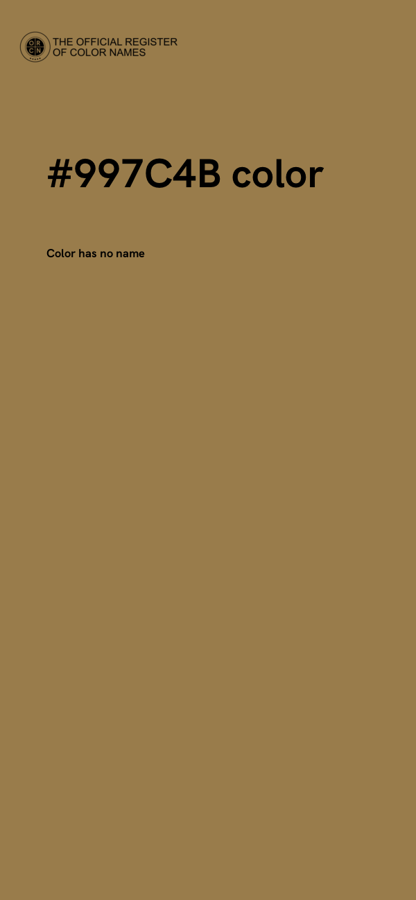 #997C4B color image