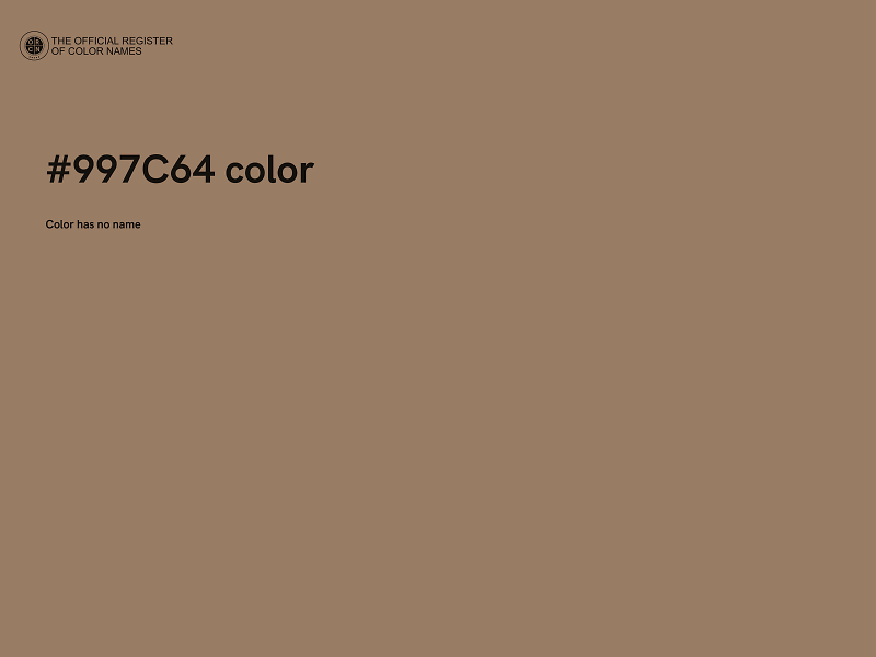 #997C64 color image