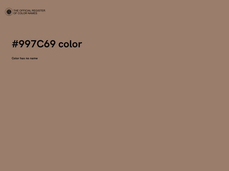 #997C69 color image