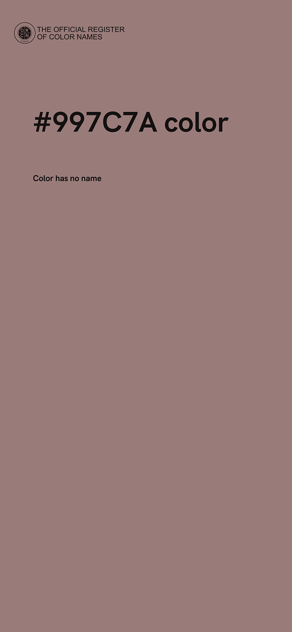 #997C7A color image