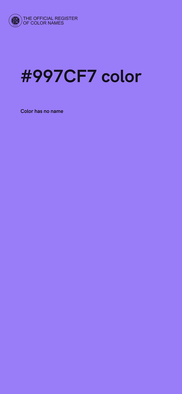 #997CF7 color image