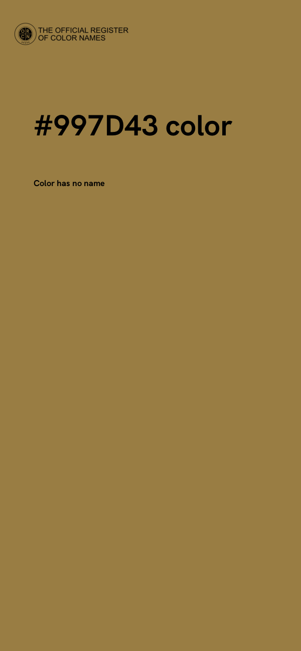 #997D43 color image