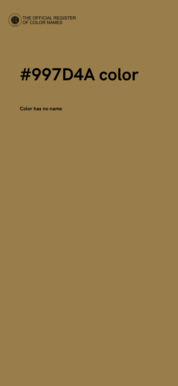 #997D4A color image