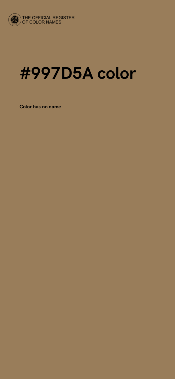 #997D5A color image
