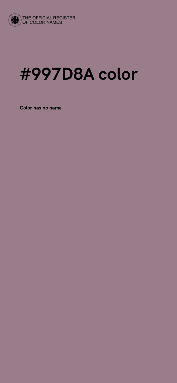 #997D8A color image