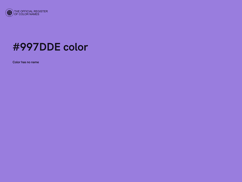 #997DDE color image