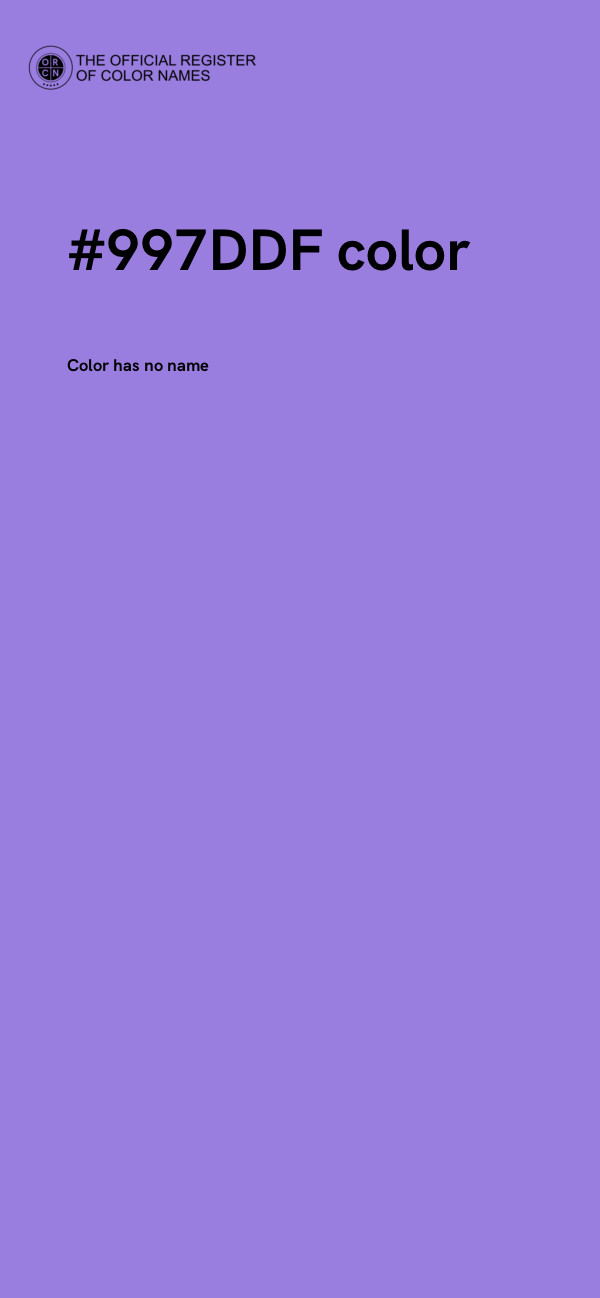 #997DDF color image