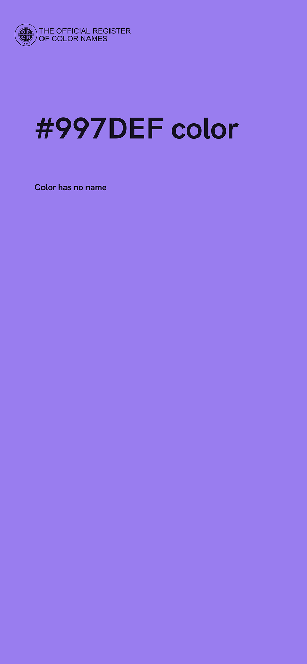 #997DEF color image