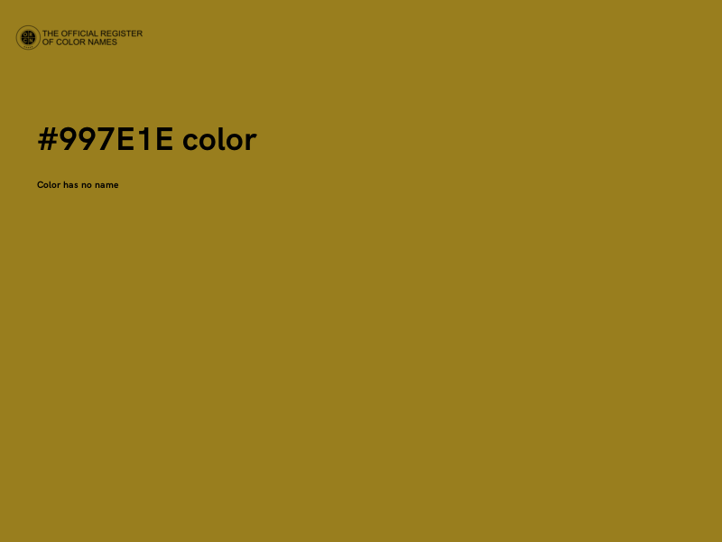 #997E1E color image