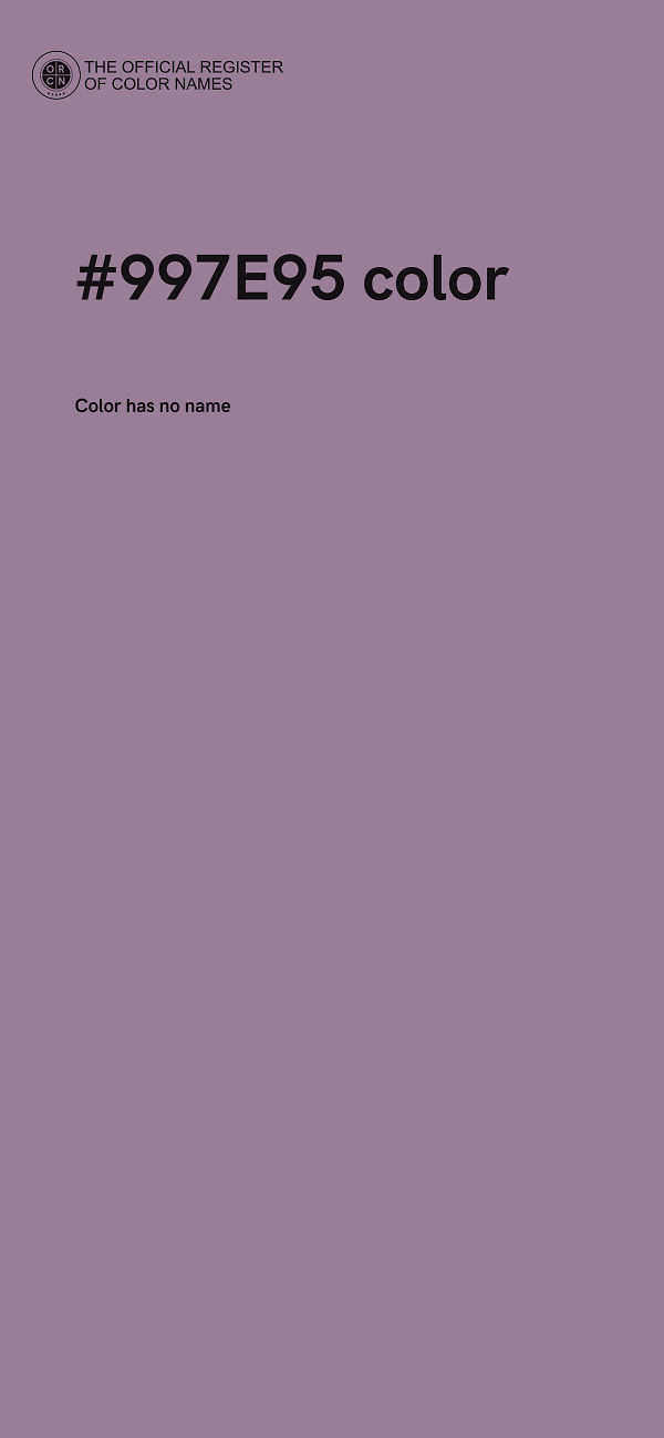 #997E95 color image