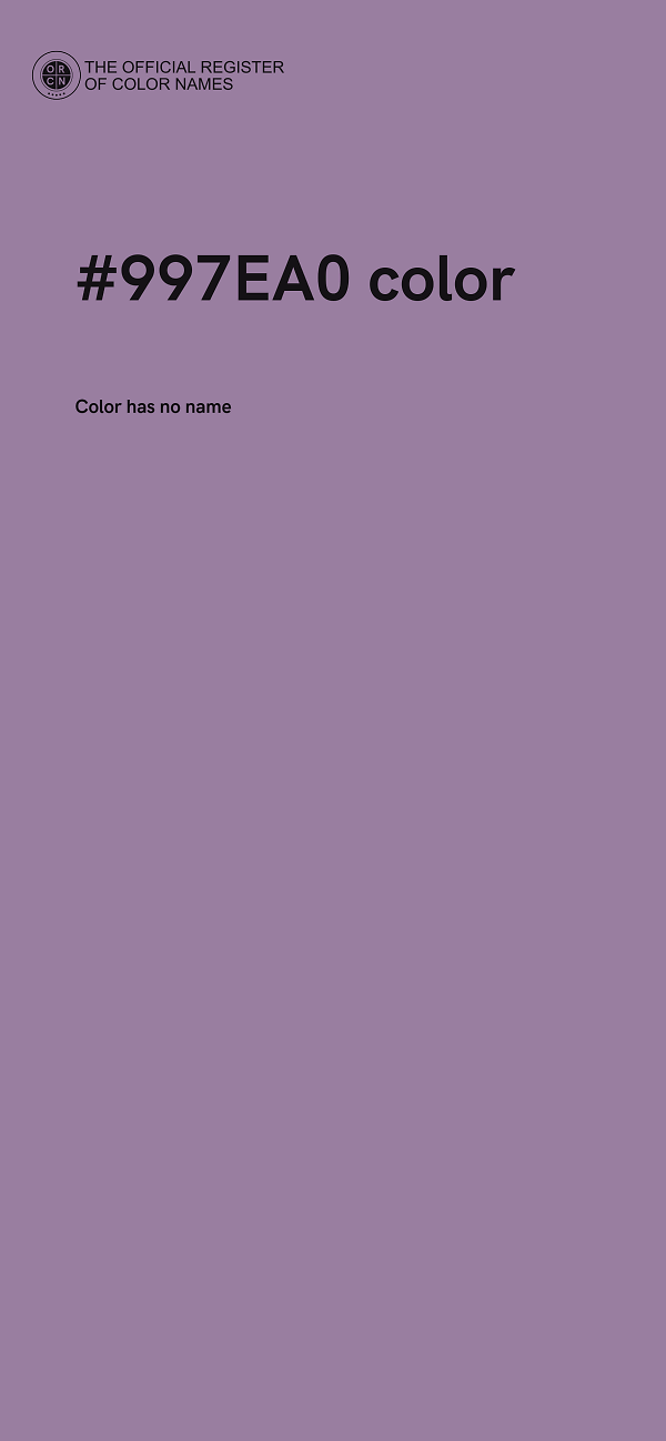 #997EA0 color image