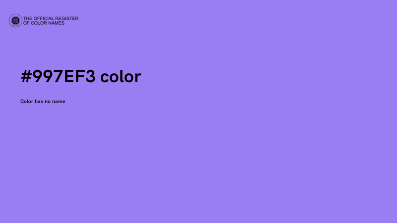 #997EF3 color image