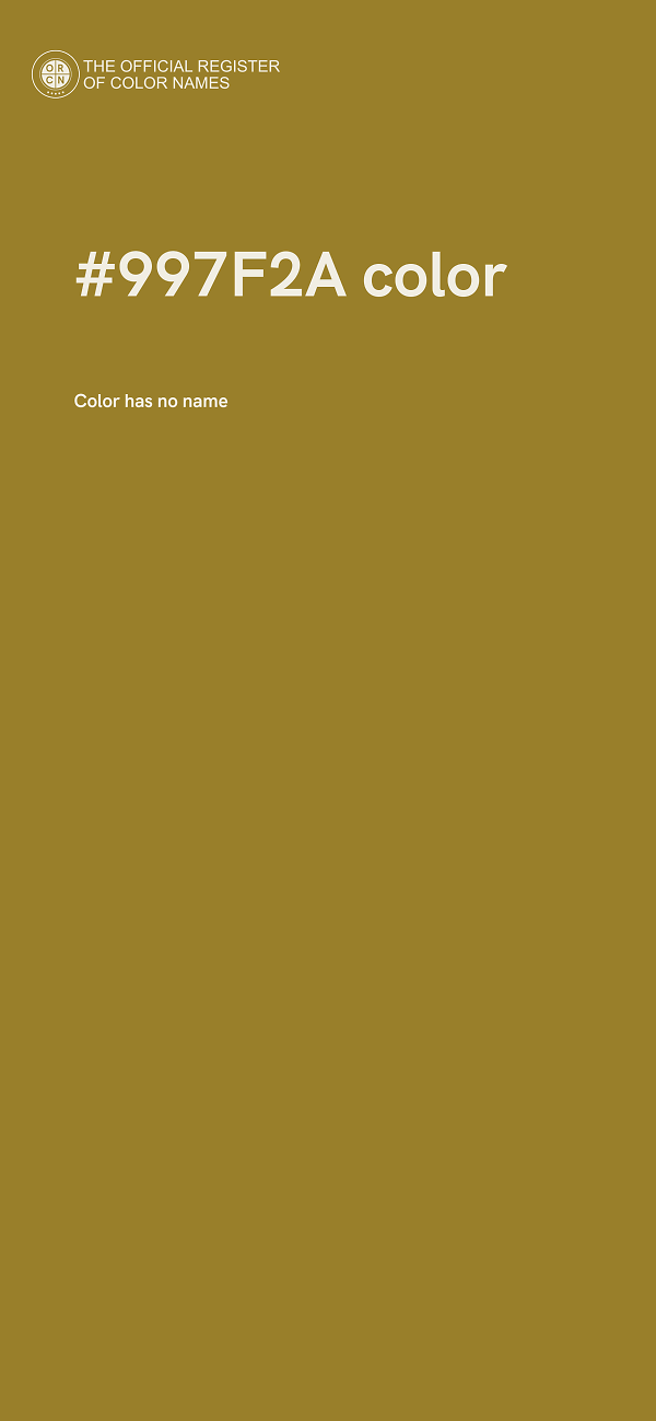 #997F2A color image