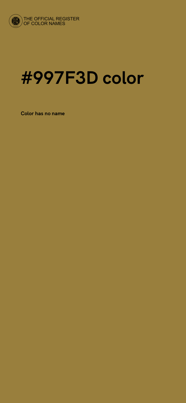 #997F3D color image