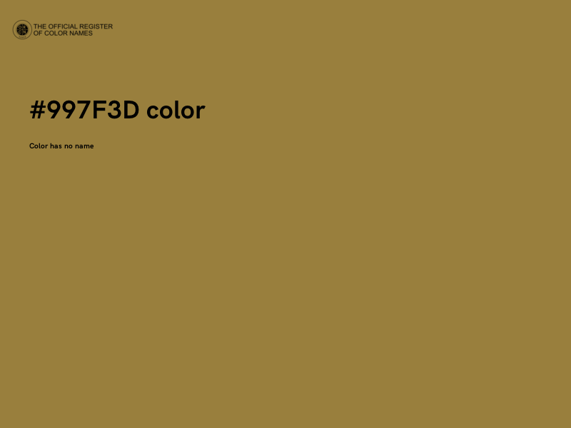 #997F3D color image